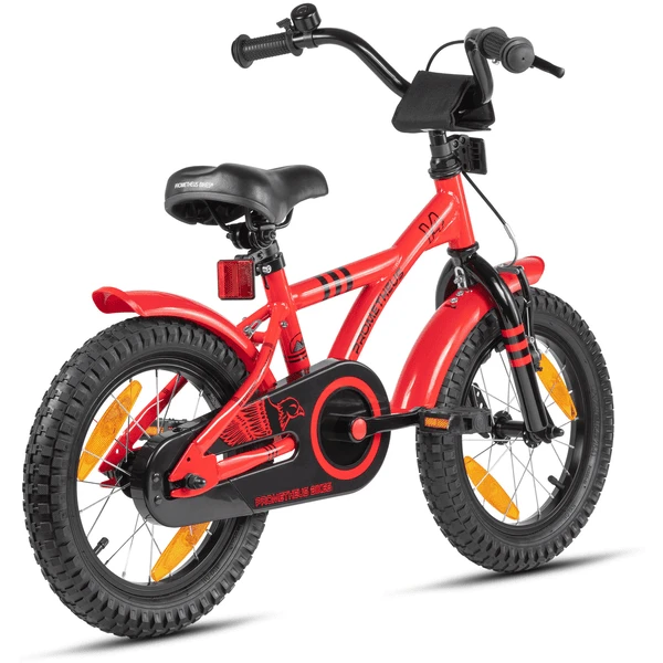 PROMETHEUS BICYCLES® Hawk Fiets 14'', Rood-zwart 2 PROMETHEUS BICYCLES® Hawk Fiets 14'', Rood-zwart - Afbeelding 2