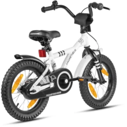 PROMETHEUS BICYCLES ® Kinderfiets 14" In Wit & Zwart Vanaf 3 Jaar Met Zijwieltjes -Kinderwereld Verkoop prometheus bicycles kinderfiets 14 in wit amp zwart vanaf 3 jaar met zijwieltjes a311940 3