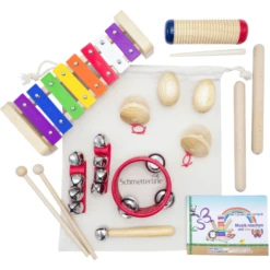 Schmetterline 16-delige Houten Ritmeset - RAINBOW -Kinderwereld Verkoop schmetterline 16 delige houten ritmeset rainbow a371195 4