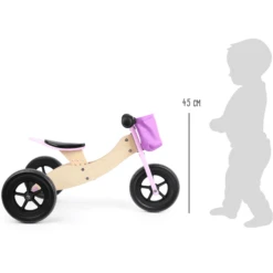 Small Foot ® Impeller Trike Maxi 2 In 1 Roze -Kinderwereld Verkoop small foot impeller trike maxi 2 in 1 roze a290755 3