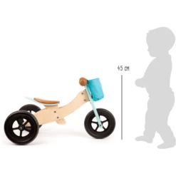 Small Foot ® Waaiertrike Maxi 2 In 1 Turquoise -Kinderwereld Verkoop small foot waaiertrike maxi 2 in 1 turquoise a290753 3