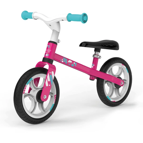 Smoby Loopfiets First Bike Roze 1 Smoby Loopfiets First Bike Roze