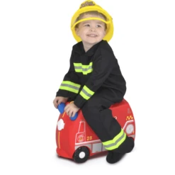 Trunki Kinderkoffer - Brandweerwagen Frank -Kinderwereld Verkoop trunki kinderkoffer brandweerwagen frank a242629 4